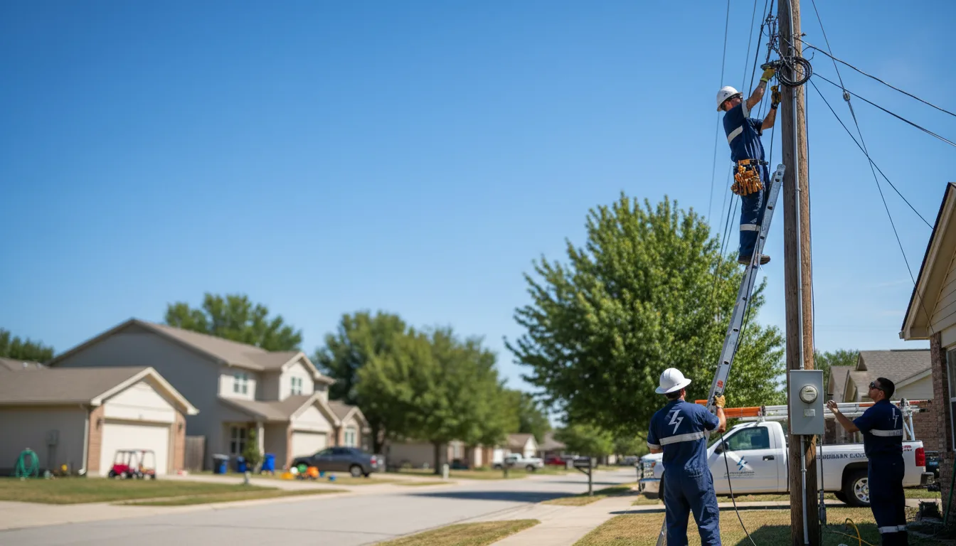 Residential electrician providing installation services in North Washington, PA
